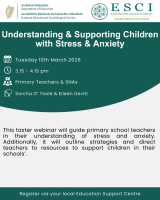 Understanding and Supporting Children with Stress and Anxiety